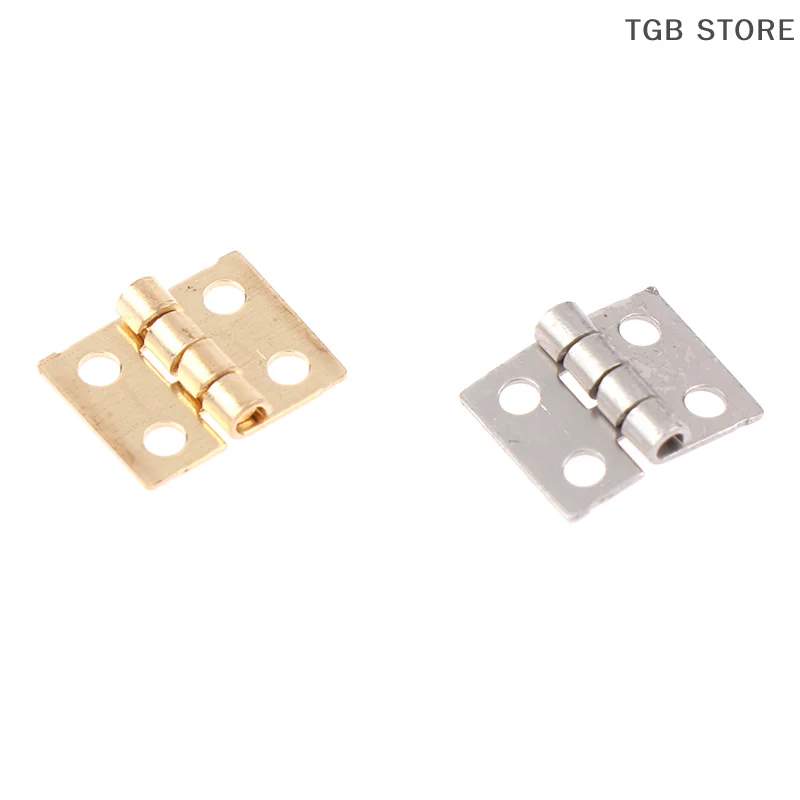 10Pcs 미니 황동 도어 힌지 시뮬레이션 접이식 1/10 RC 크롤러 자동차 Trx4 1/14 Tamiya RC 덤프 트럭 SCANIA 770S