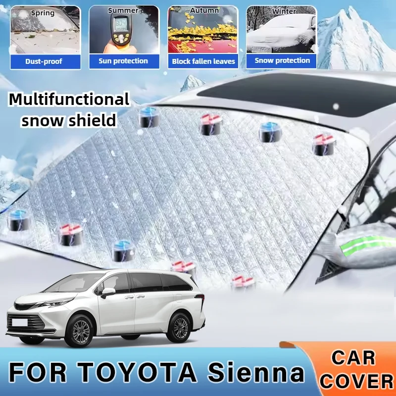 

Thickened Car Now Sunshade Windshield Cover With 5/9 Magnets UV Protection Anti Snowboard Sunlight For TOYOTA Sienna