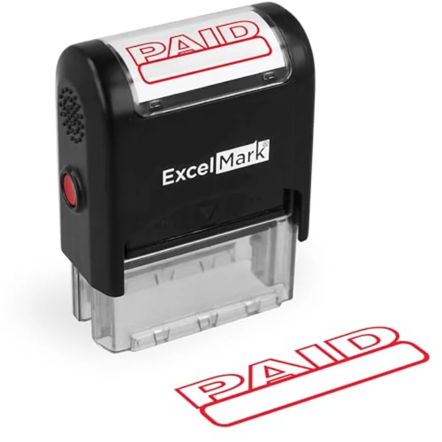

Self Inking Rubber Stamp - Red Ink