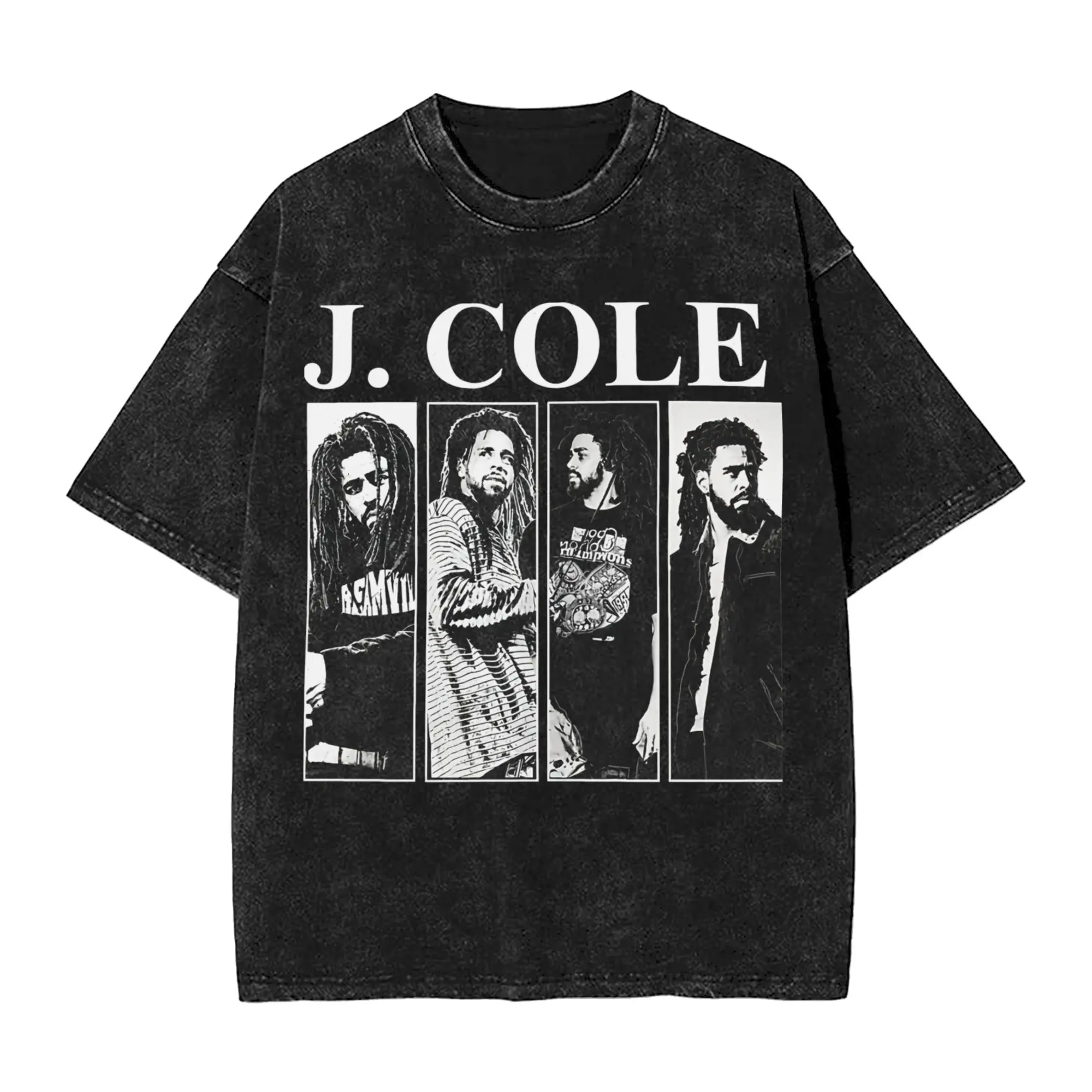 Graphic Printed J Cole The Fall Off 2026 Tour Washed T Shirts Merch Harajuku T-Shirts  for Men Women Tee