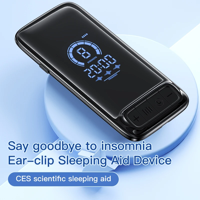 Ear-clip Vagus Nerve Stimulator CES Insomnia Sleep Aid Depression Anxiety Portable Physical Therapy Sleeping-aid Device