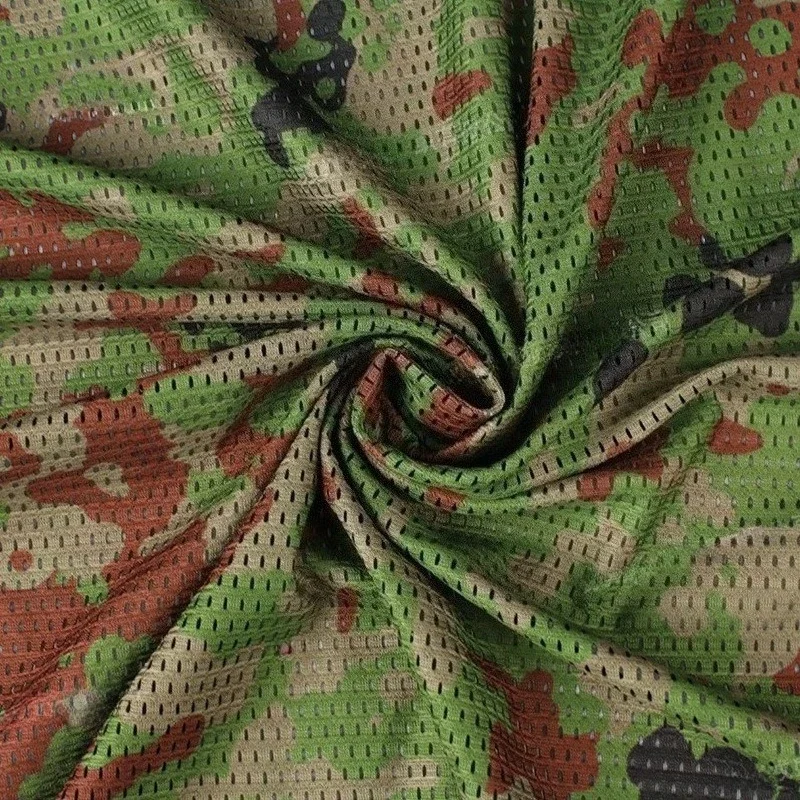Lightweight Japan Self-Defence Jieitai Dots Camouflage Mesh Fabric Breathable Cloth for DIY Tactical Garment Mask Scarf