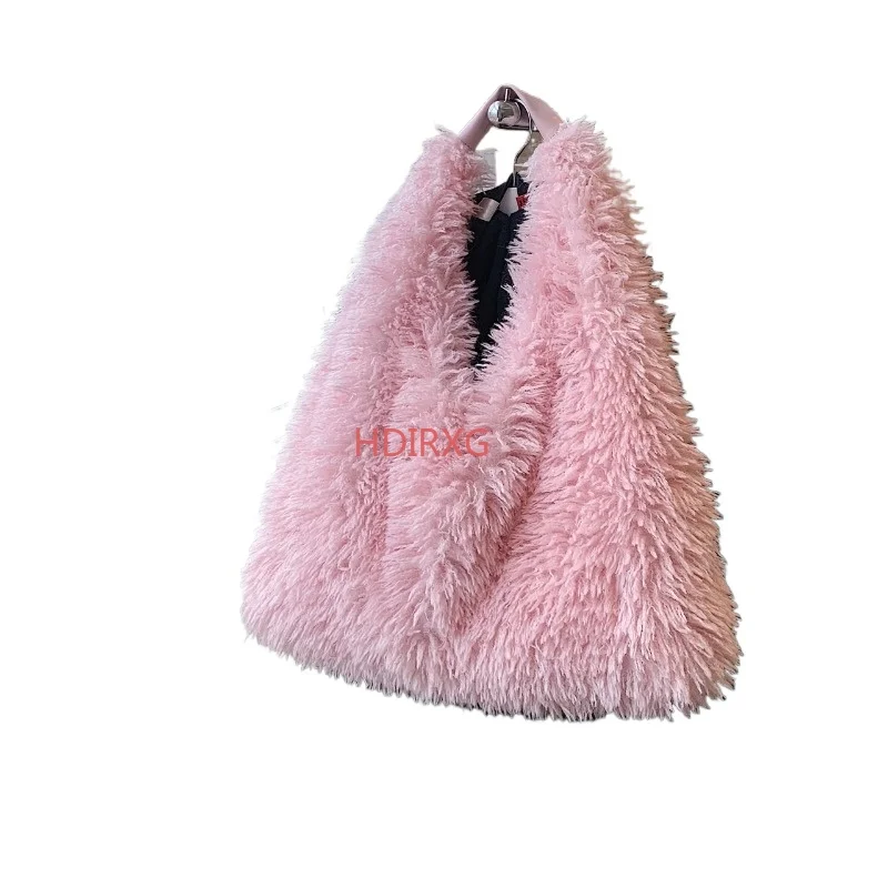 

Fashion Faux Fur Handbags For Women 2023 Luxury Handbags Women Bags Designer Large Capacity Tote Bag Shoulder Bags Sac a Main