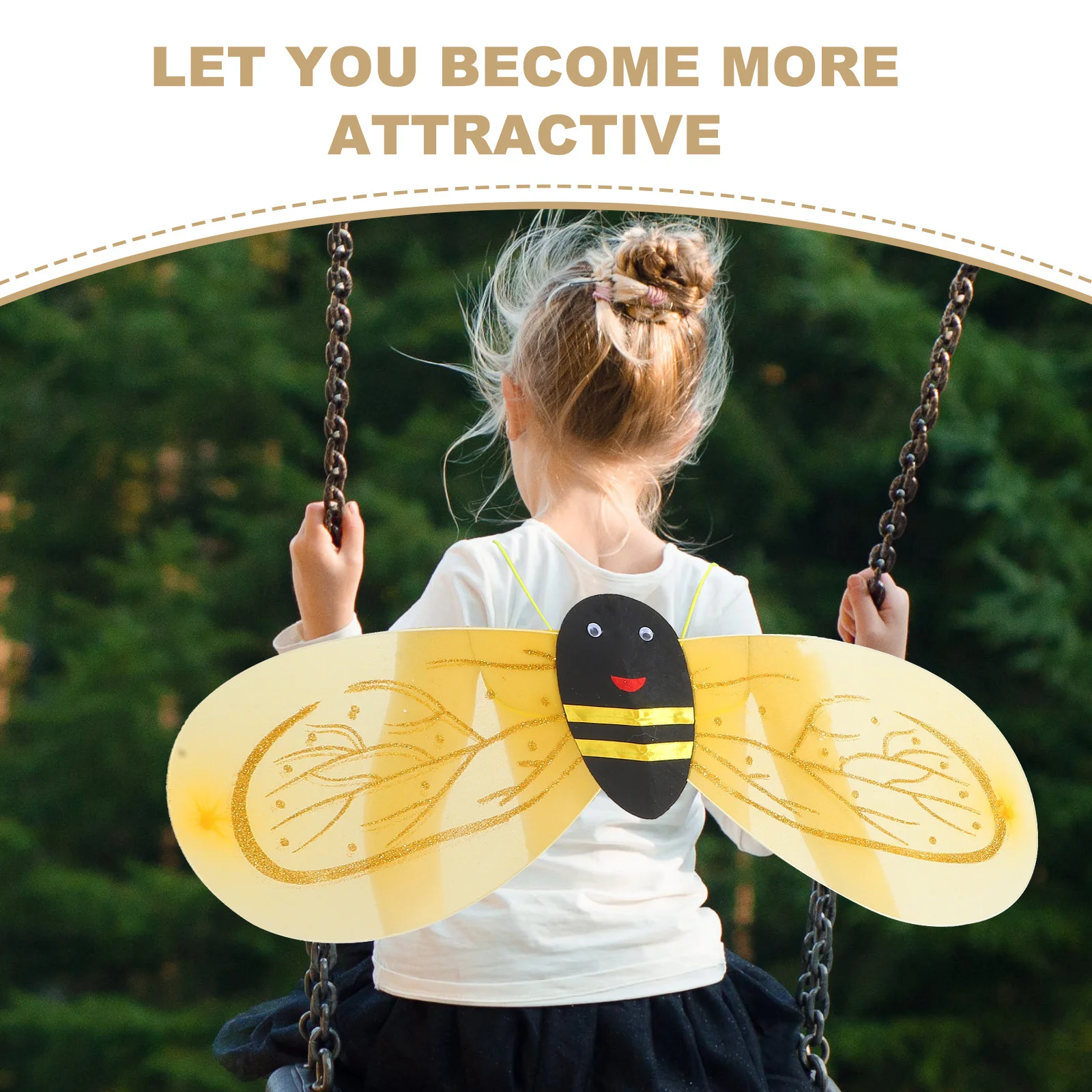 زي أطفال بأجنحة Kichvoe لفستان تنكرية للحفلات التنكرية وأداء المسرح خفيف الوزن وسهل الارتداء