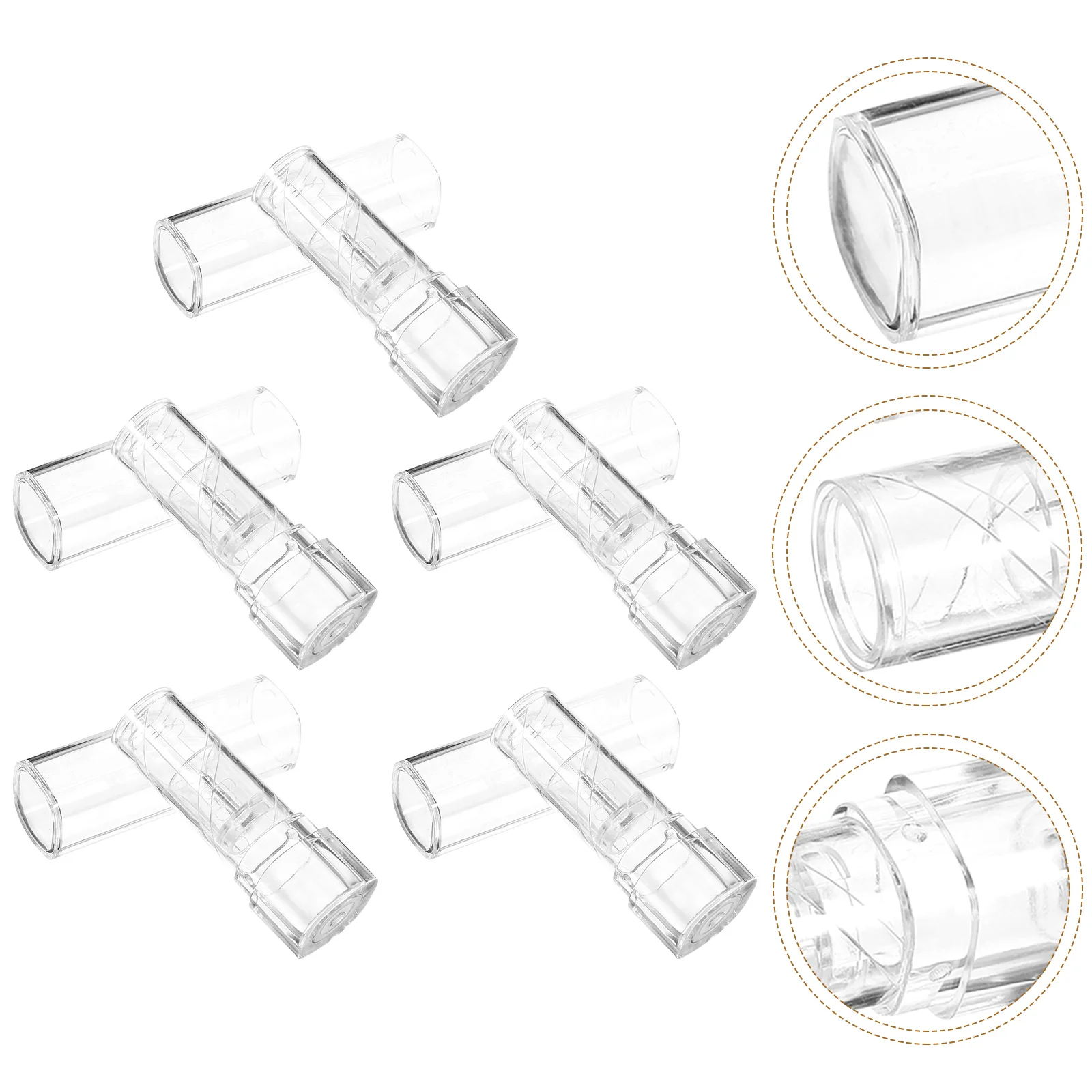 5 pezzi tubo trasparente per rossetto contenitore vuoto fiala trasparente riutilizzabile per crema balsamo per labbra design compatto portatile fai da te