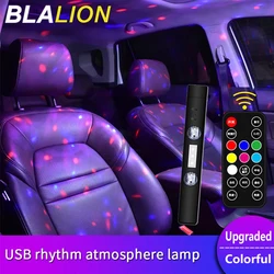 BLALION Wireless RGB Car Interior Atmosphere Light With Remote Control Music Control Rhythm Interior Car Lights LED For Indoor