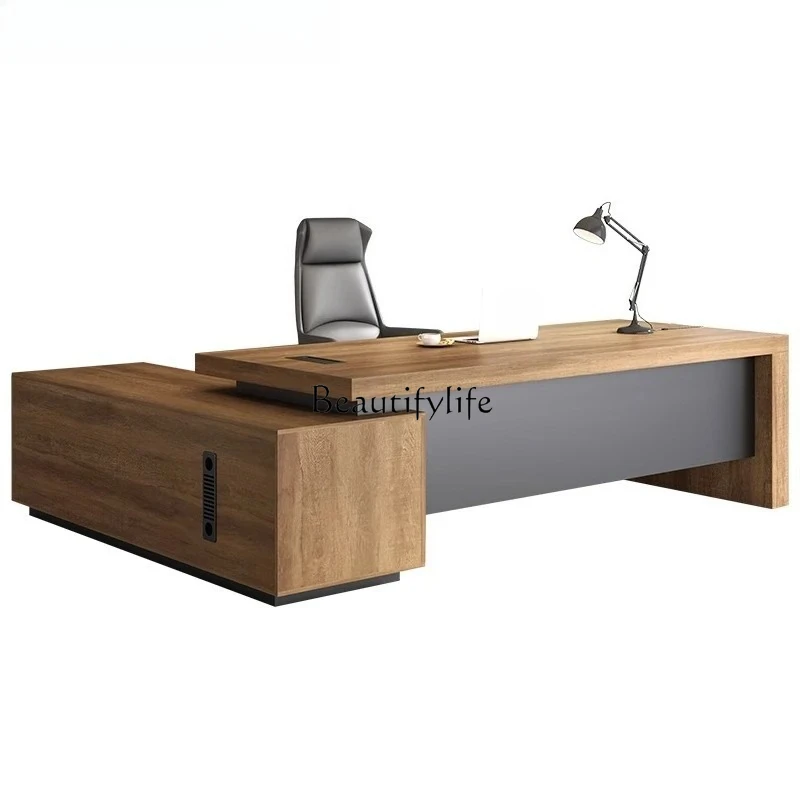 

office boss table simple modern class table single table and chair combination