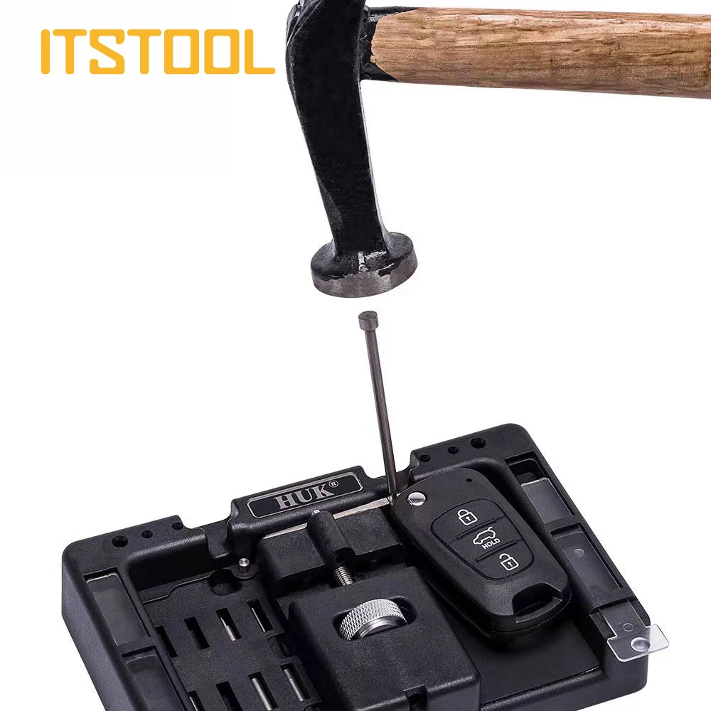 ITSTOOL Original HUK Key Fixing Tool Flip Key Vice Of Flip-key Pin Remover for Locksmith Tool With Four Pins