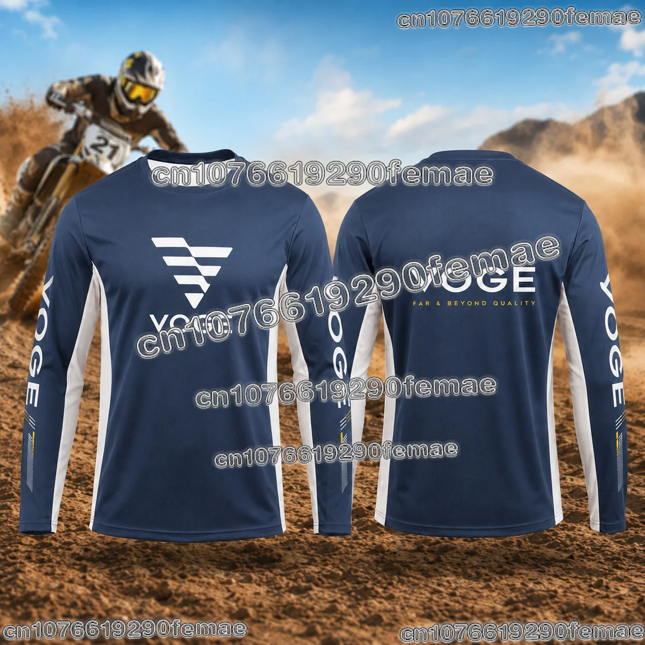 2026 Bestseller VOGE Motorrad-Fahrer Langarm-T-Shirt Abenteuer-Touring-Ausrüstung Atmungsaktive Schnelltrocknende Outdoor-Fahrbekleidung – Detail 5