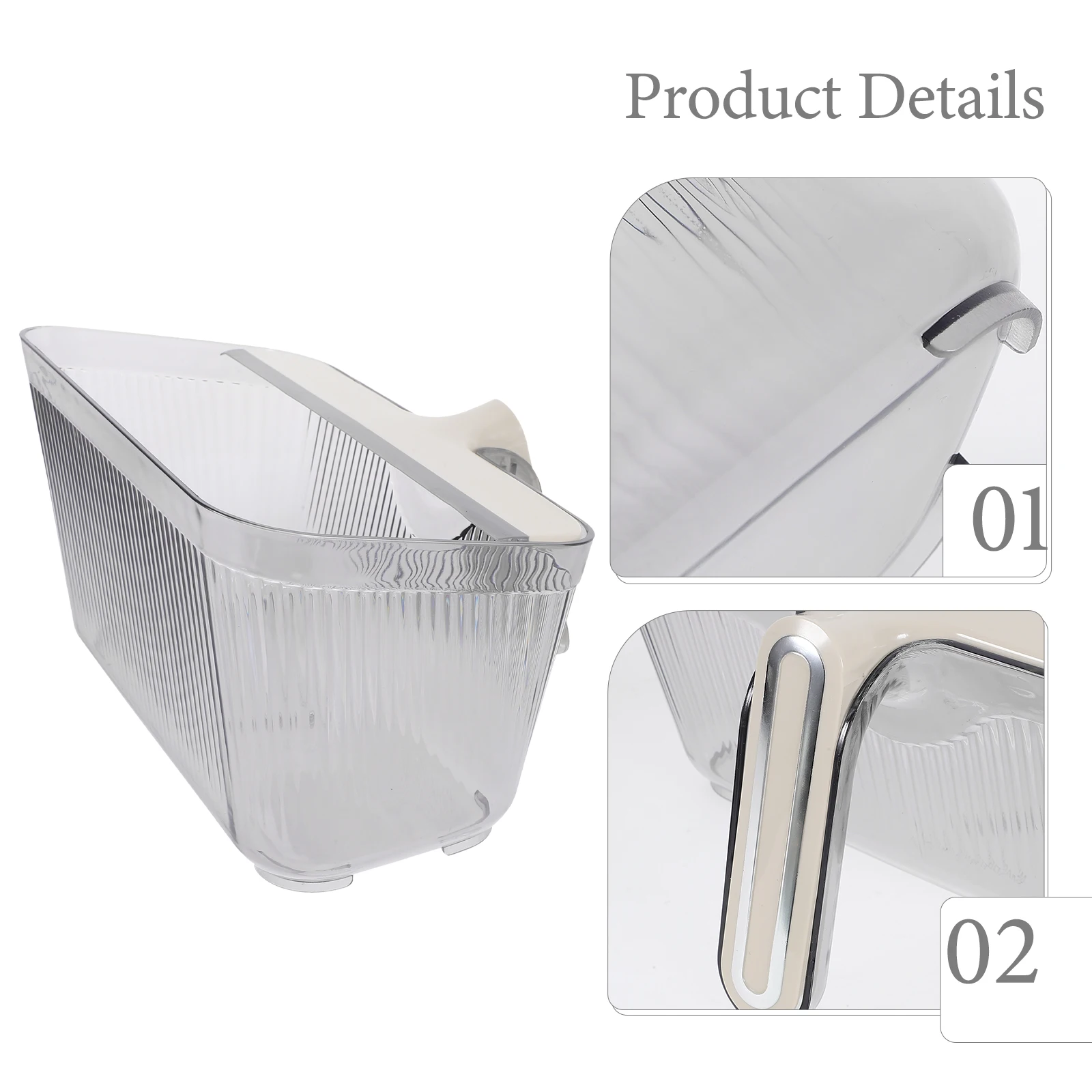 

1 Set Small Trash Can Desktop Garbage Container Wide Mouth Space-Saving For Home Office Hotel Bedroom Kitchen Multi-Functional