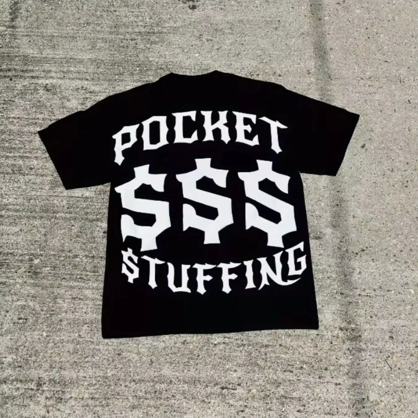 

2025 Summer New European and American Hip-hop Trendy Brand Loose Short-sleeved T-shirt Men's Casual Cotton T-shirt Y2K Top
