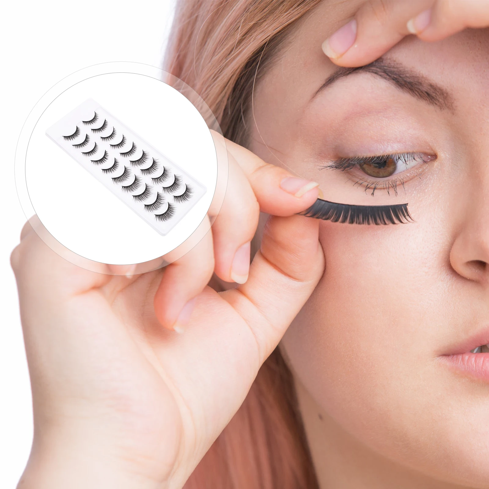 

False Eyelashes Natural Dense Party Eyes Decor Women Extension Lashes Fake Long Wear Reusable Comfortable