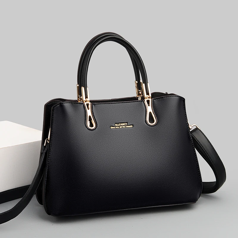 

New PU Leather Ladies HandBags Women Vintage Purse shoulder bag Messenger Bags Tote Boston Shoulder Crossbody Bag Large Capacity