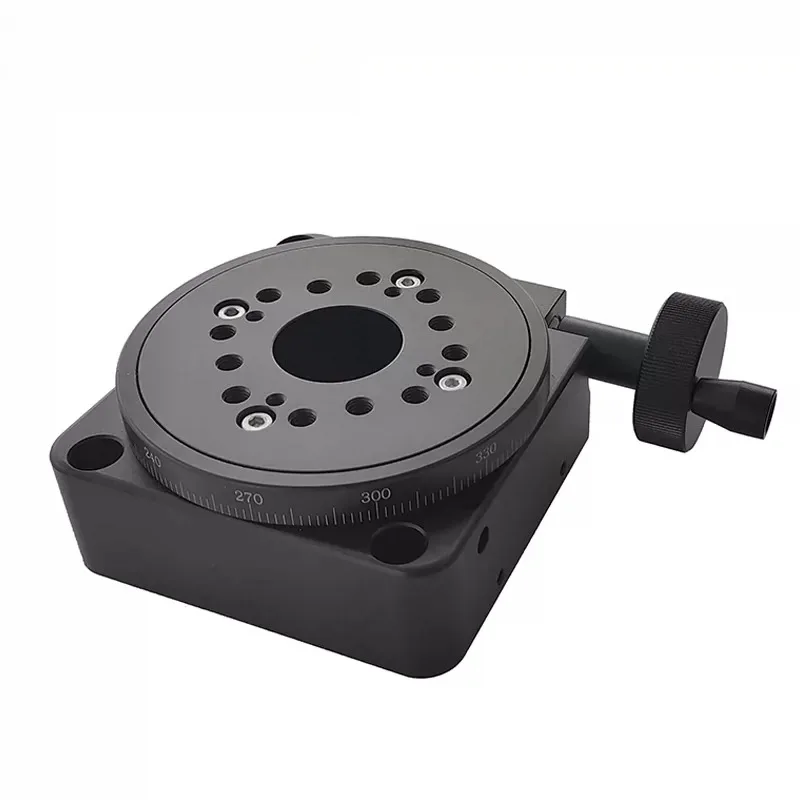 Precision Manual Rotary Stage Hollow Quick Adjustment 360 Degree Rotary Slide Optical Mount