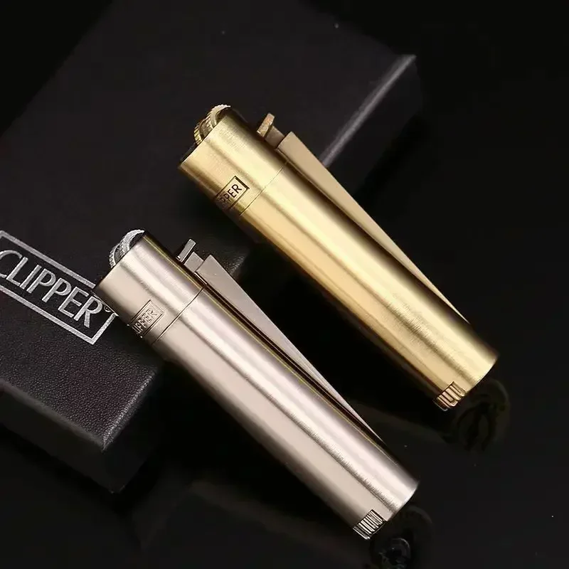 Clipper Retro Vintage Flint Gear Pulley Metal Grinding Wheel Lighter Inflatable