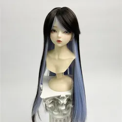 BJD doll wig soft silk color matching middle point bangs long hair 1/3 1/4 1/6 Wig hair embryo goods in stock No waiting