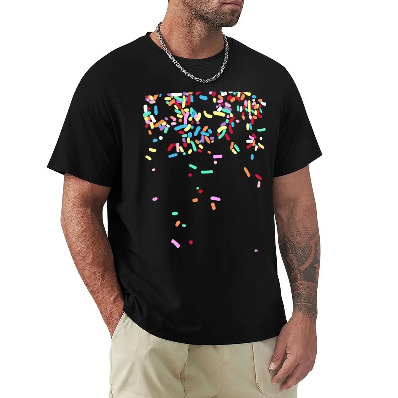 Sprinkles T-Shirt Trendy Pattern T-Shirt for Men