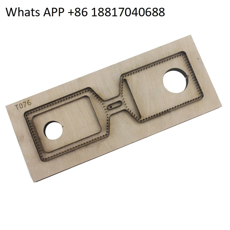 Jinzhi T076 غطاء تصريح العمل حافلة غطاء بطاقة البنك السلع الجلدية اليدوية قالب سكين الليزر يمكن تخصيصها DIY قطع الحزام