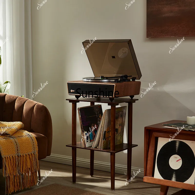Vinyl record player retro bluetooth audio ornament gift simple