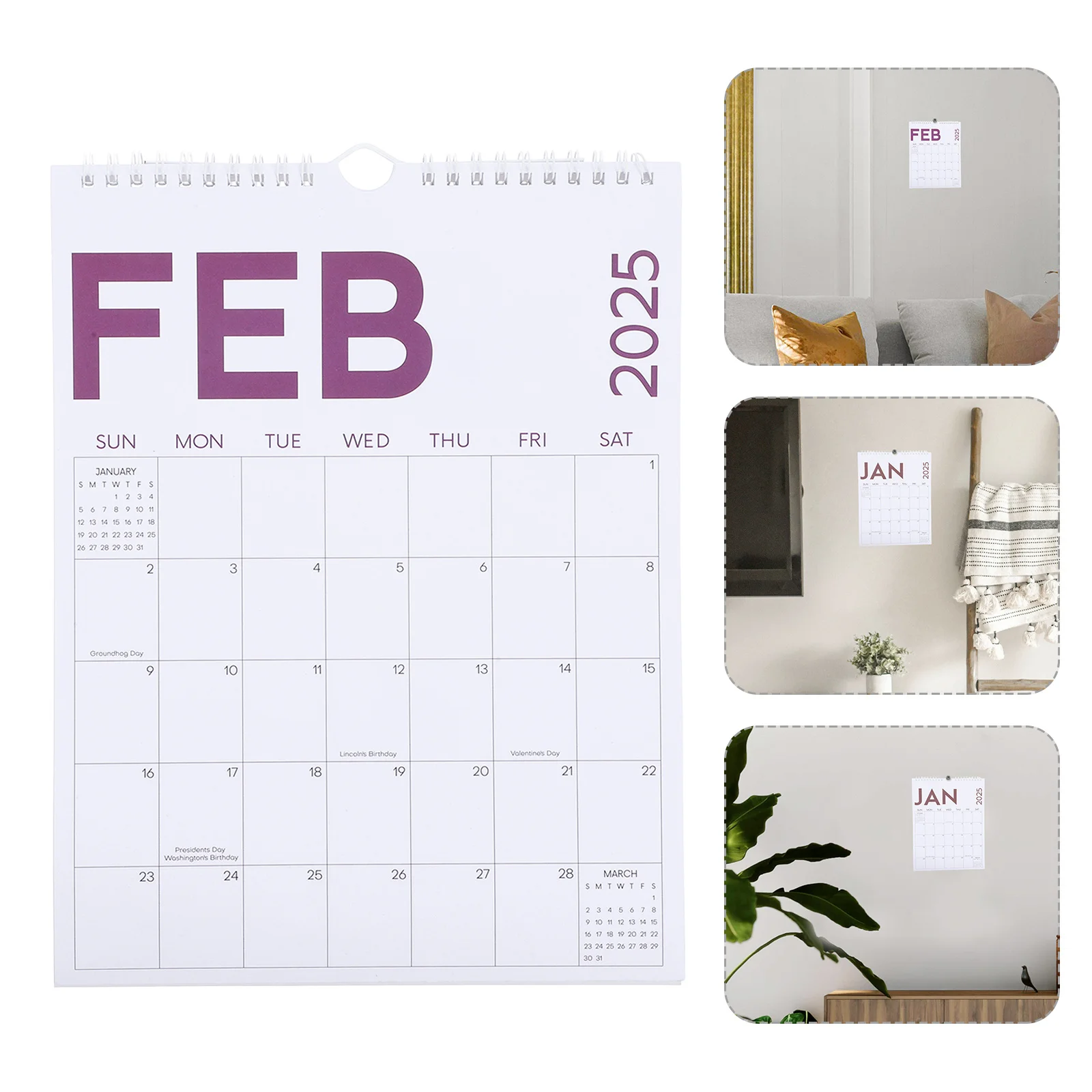 2025 Hanging Wall Calendar 12 Months Jan Dec Monthly Planner Scheduler Home Office School Year Organizer Academic Year Calendar