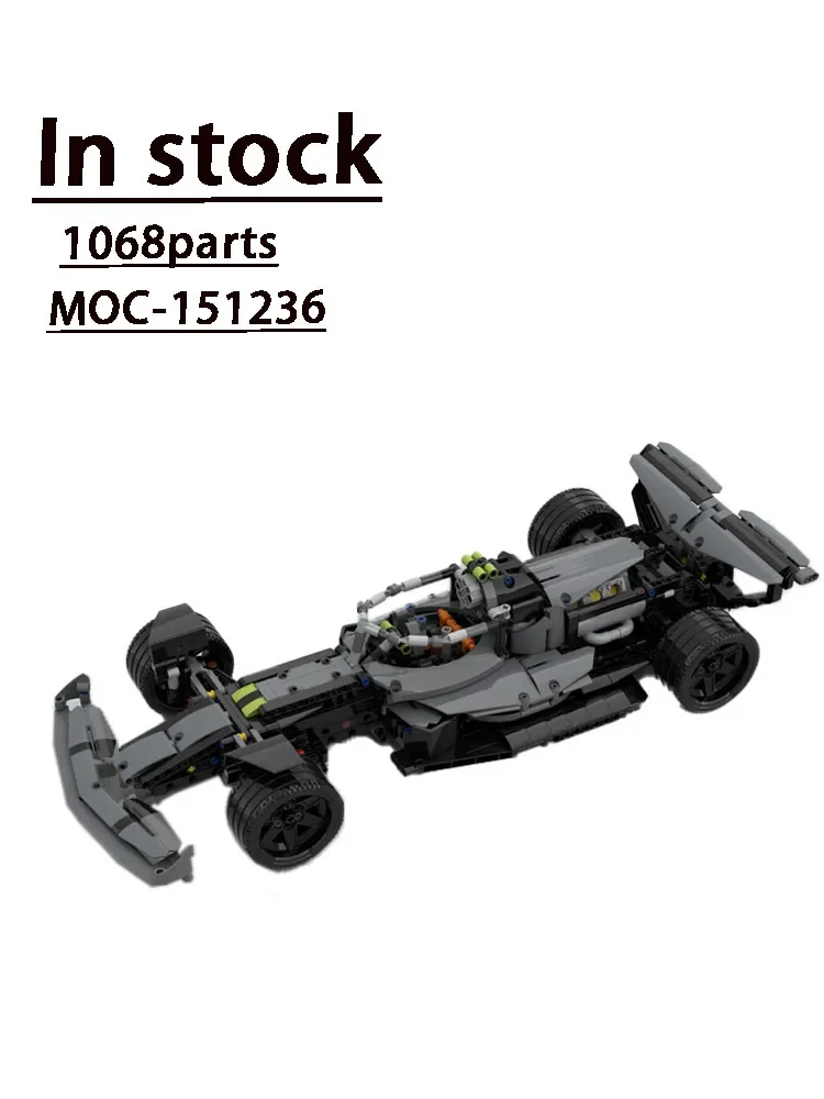 2023 MOC الجديد- 151236   • F1 Super Track Racing Sports Car Stitching Building Brick Model • 1068 قطعة هدية لعبة عيد ميلاد للأطفال