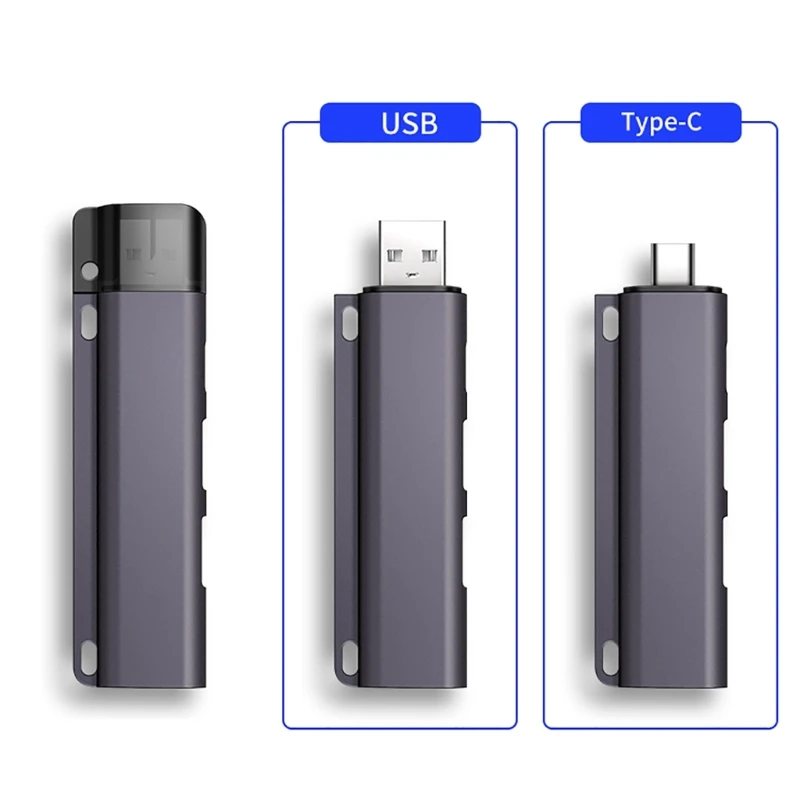 USB C Hub/USB Hub Multiports Expander 4Ports USB Splitter für die Datenübertragung