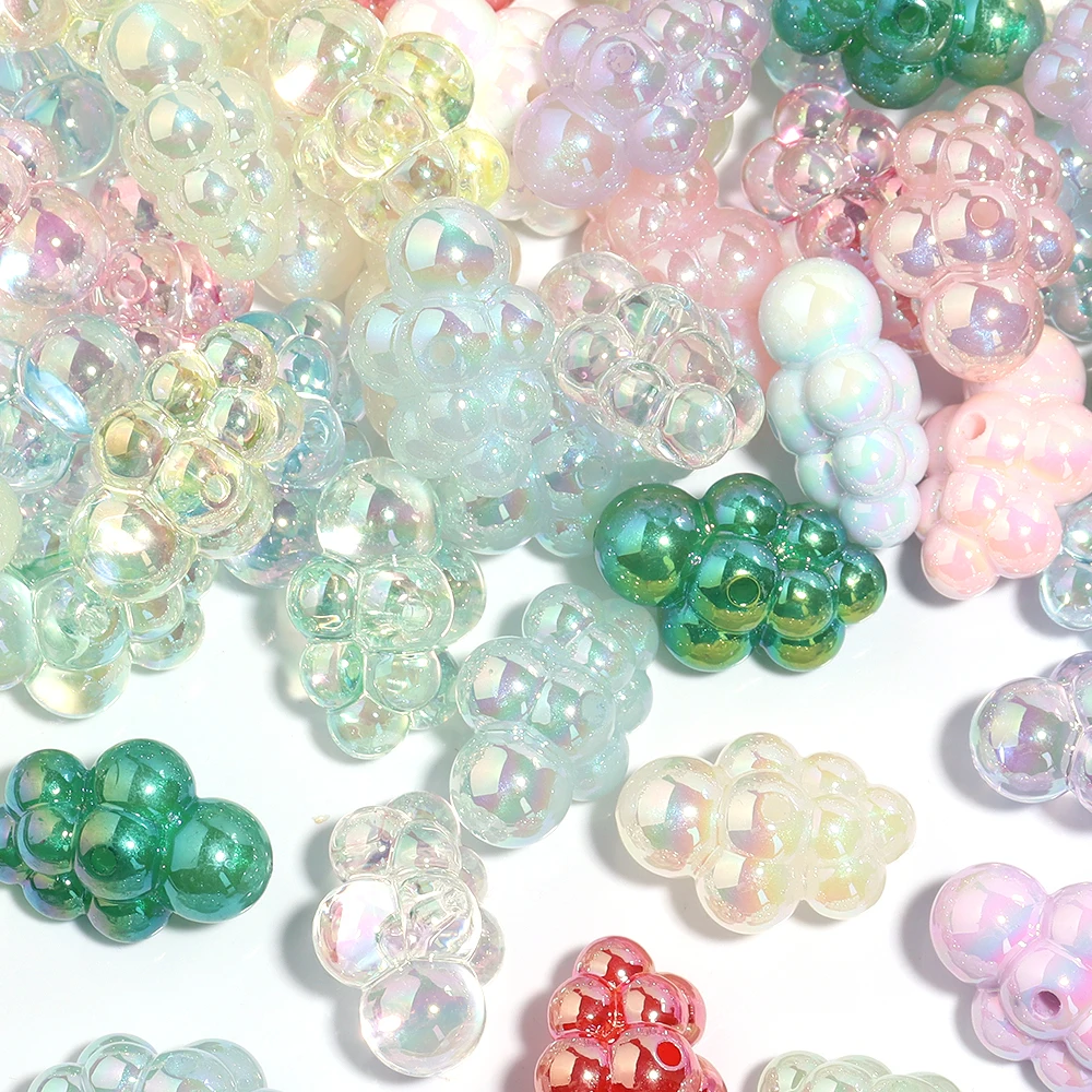 الاكريليك الخرز سحابة مضيئة لصنع المجوهرات ، فاصل فضفاض ، DIY بها بنفسك سلسلة المفاتيح ، سلسلة الهاتف ، قلادة ، لطيف ، بريق ، لطيف