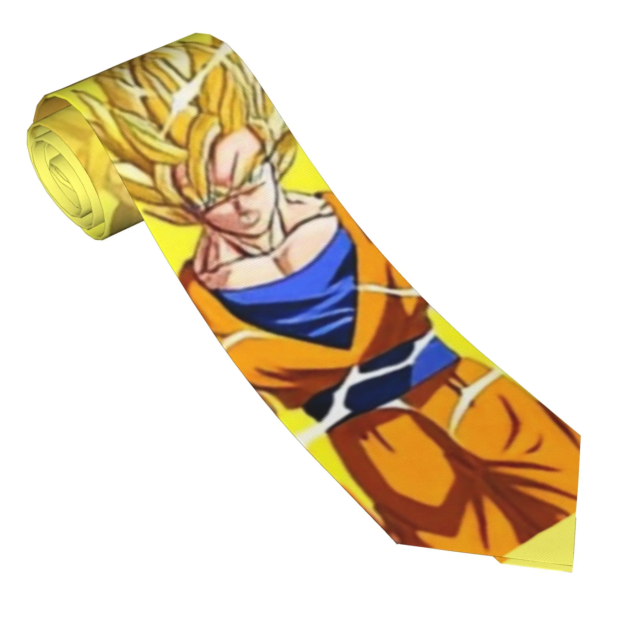 Dragon Ball Z  Neckties Unisex 8 cm DBZ Neck Ties for Mens Casual Classic Daily Wear Gravatas Wedding Accessories Office