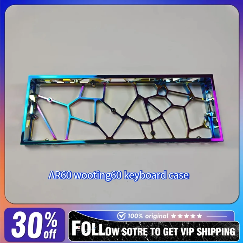 

MMD AR60 Wooting Keyboard Colorful Hollow Protection Case Aluminum Alloy for GH60/mp6+/mad60/GT60 E-sports Gaming Keyboard Gift