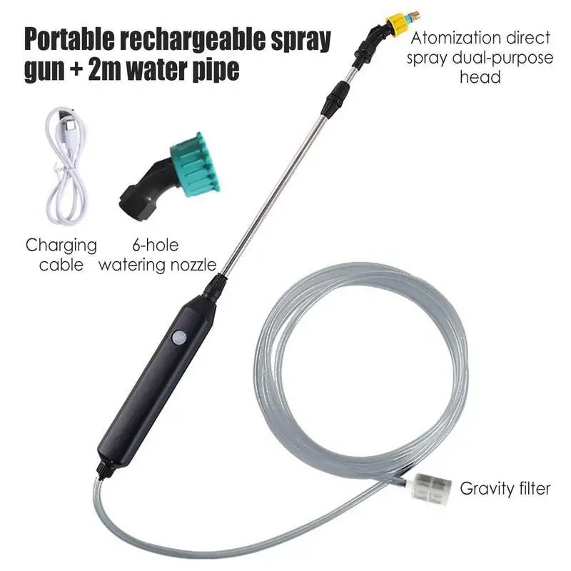 

2M Garden Watering Spray USB Automatic Electric Sprayer Nozzle Sprinkler Garden Plant Mister Watering Spray Irrigation Tool
