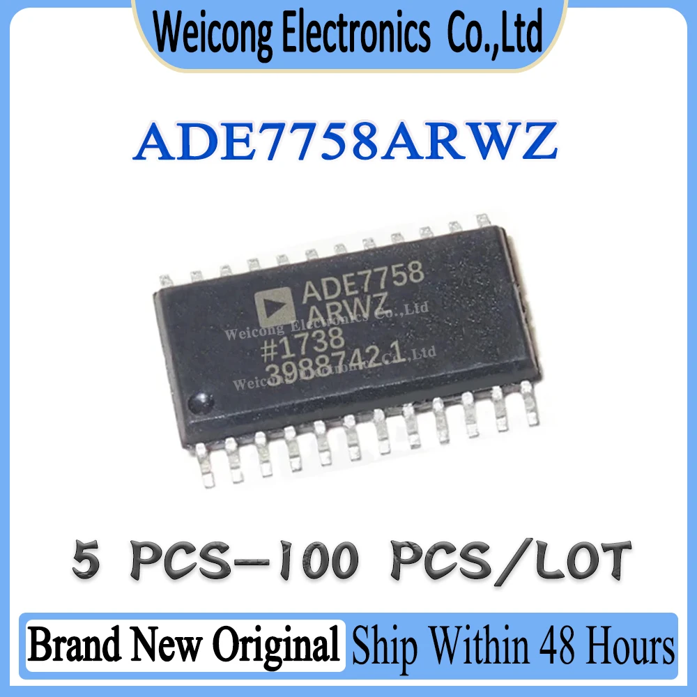 New Original ADE7758 ADE7758ARWZ ADE7758ARW ADE7758AR ADE7758A ADE IC Chip SOP-24