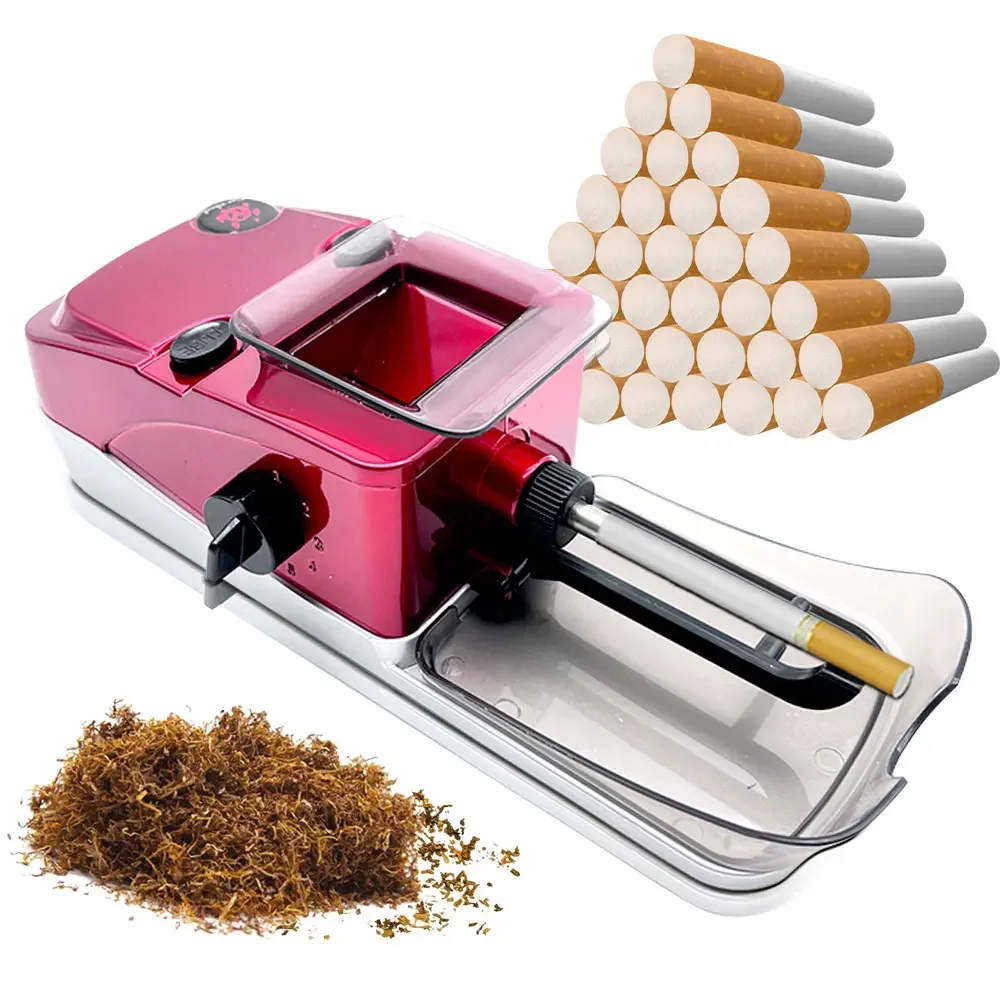 3 in 1 Electric Cigarette Rolling Machine Filling Tobacco Cigarette Device for 5.5/6.5/8mm Cigarette Roller Maker Smoking Tools