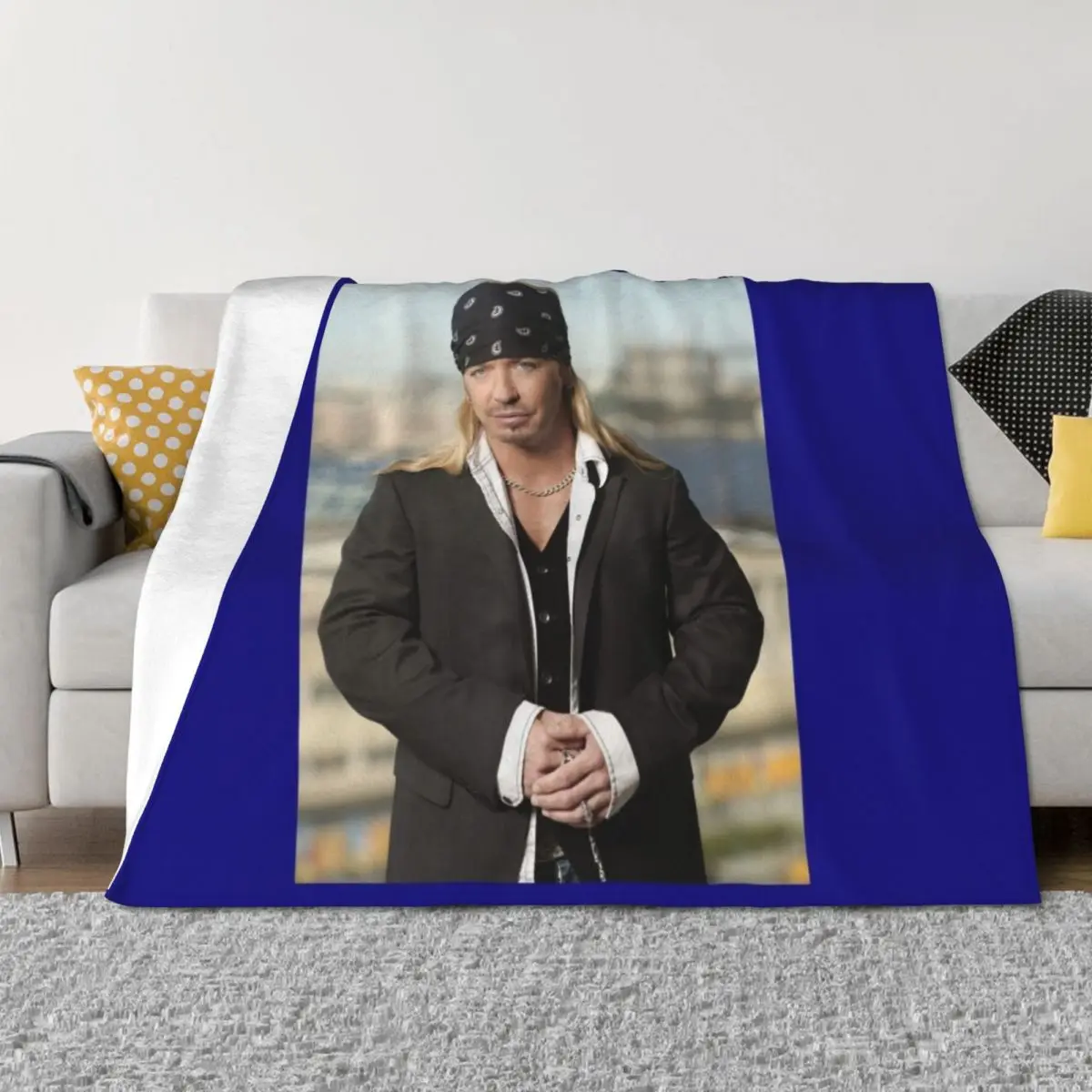 

Backwaters lands Bret Michaels Poster Art Design Throw Blanket Soft Plush Plaid for sofa Summer Sleeping Bag Blankets