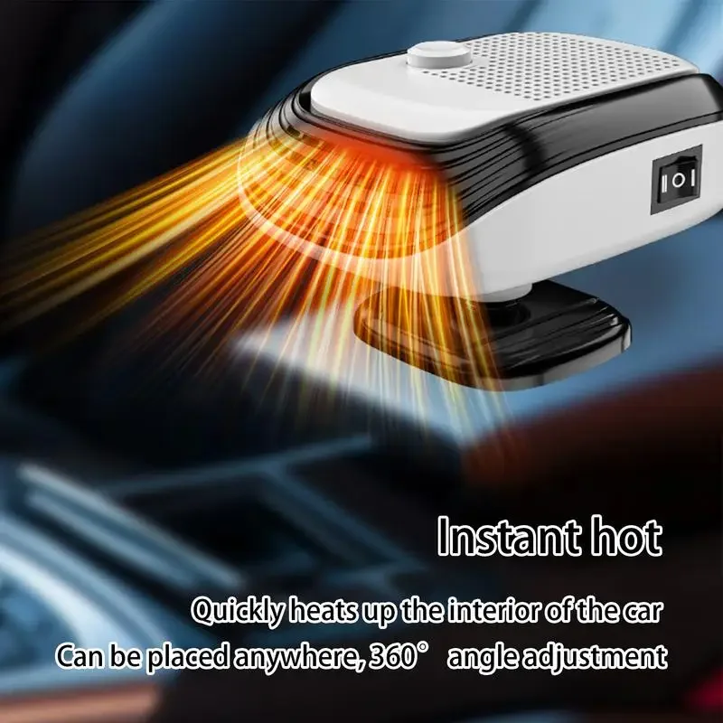 

12V/24V Car Heater Fan 2 in 1 150W Heating and Cooling Fan Windshield Defogging Defroster Fast Heating Fan Car Accessories