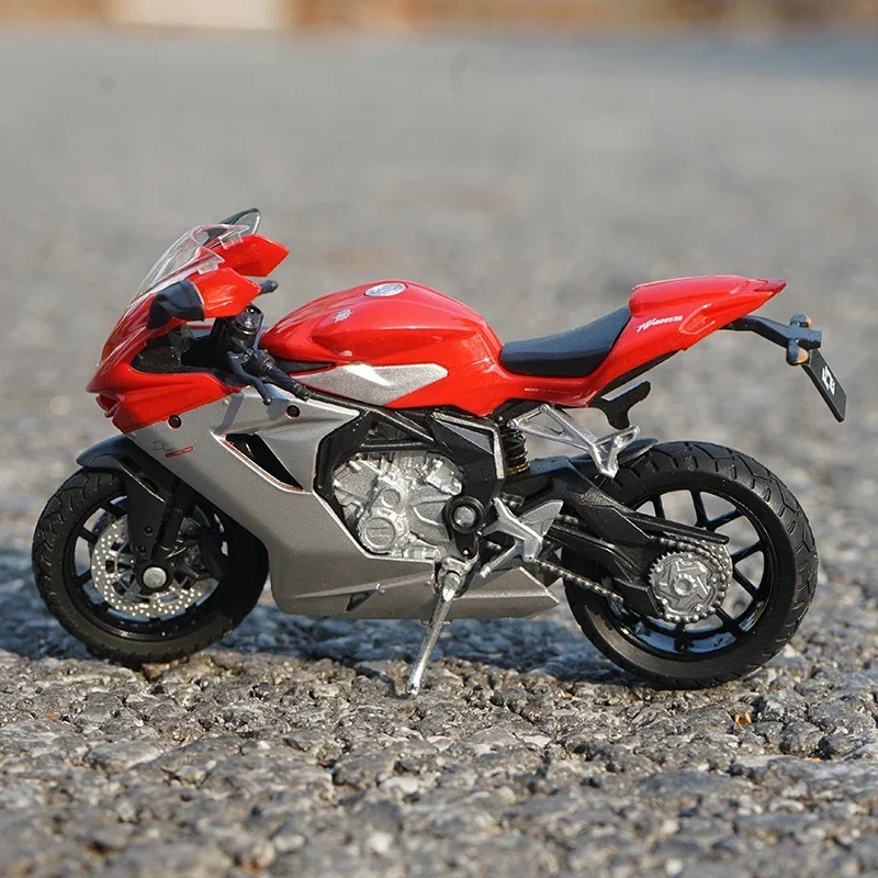 WELLY 1:18 MV Agusta F3 800 Alloy Motorcycle Model Simulation Diecast Metal Toy Racing Motorcycle Model Collection Children Gift