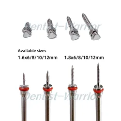 10Pcs Dental TAS Mini Screw Anchor Orthodontic Micro Screws Anchorage Implant Triangle Cap
