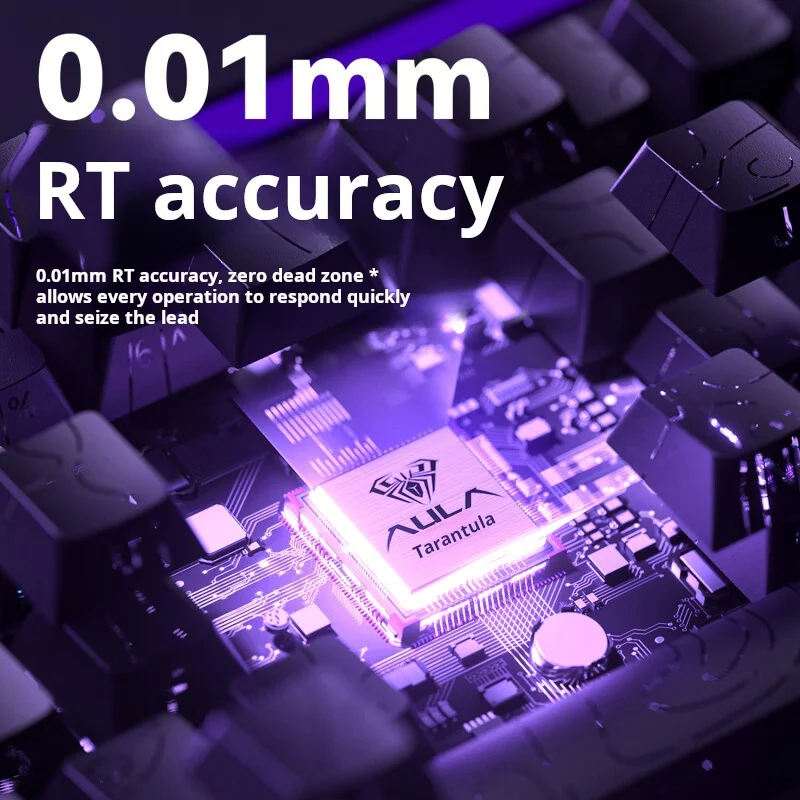 AULA HERO 68 HE Magnetic Axis Keyboard RT Wired Gaming Mechanical Keyboard with RGB Lighting 8K Polling Rate Side Engraving