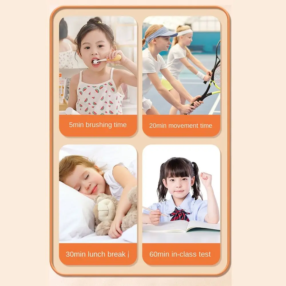 

Convenient 60-Minute Visual Timer Silent Self-discipline Countdown Timer Square Loud Kitchen Cooking Timer Students Learning