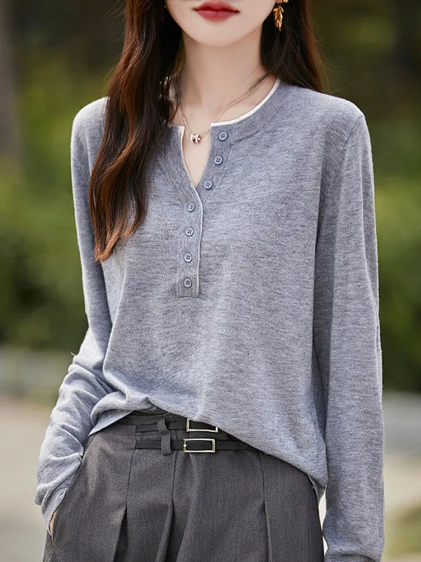 

Премиум-топ женский вязаный в корейском стиле, тонкий, с длинным рукавом, термо, повседневный, с эффектом двухслойности, с имитацией пэчворка, полуоткрытый, C...