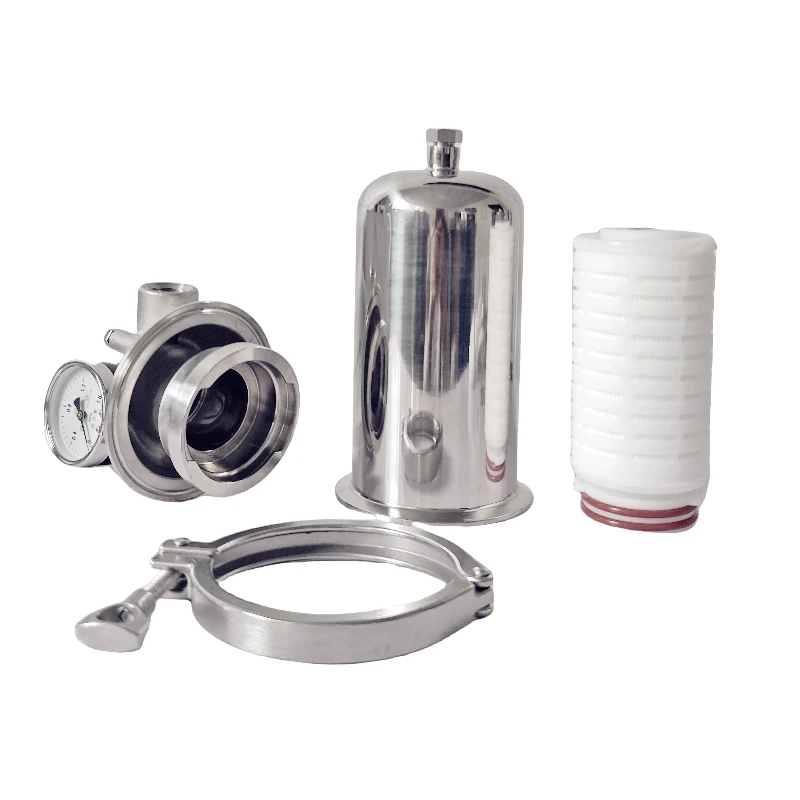 

Stainless steel precision sterilization filter 304/316 compressed air degrease