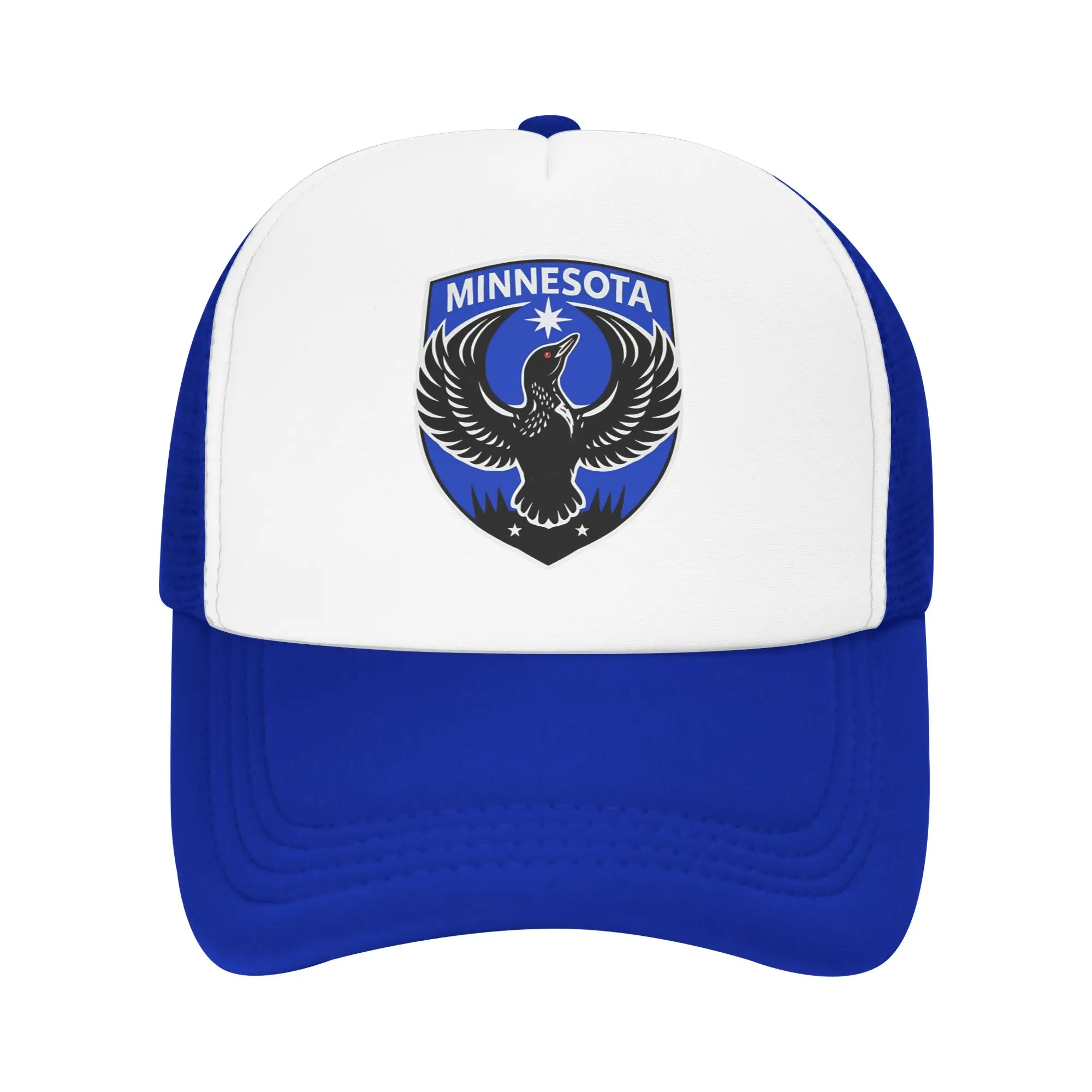 Minnesota Rebel Loon ice out Merch Mesh Trucker Hat Summer Outdoor  Mesh-back Baseball Cap Fashion Adjustbale