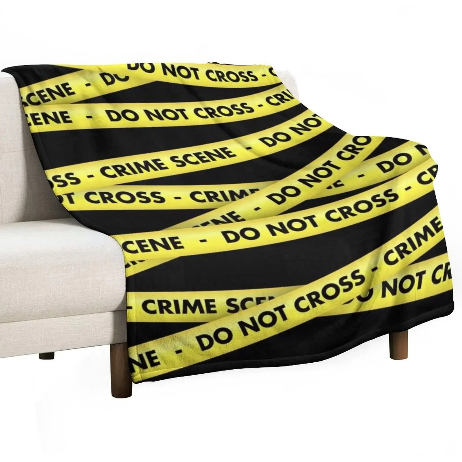 Crime Scene Tape Throw Blanket christmas decoration Retros Sleeping Bag For Sofa Thin Blankets