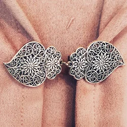 1pcs Retro Metal Button Chinese Cheongsam Buckle Cape Cloak Clasp Sweater Cardigan Sewing Craft Scarf Clasp Connection Buckle