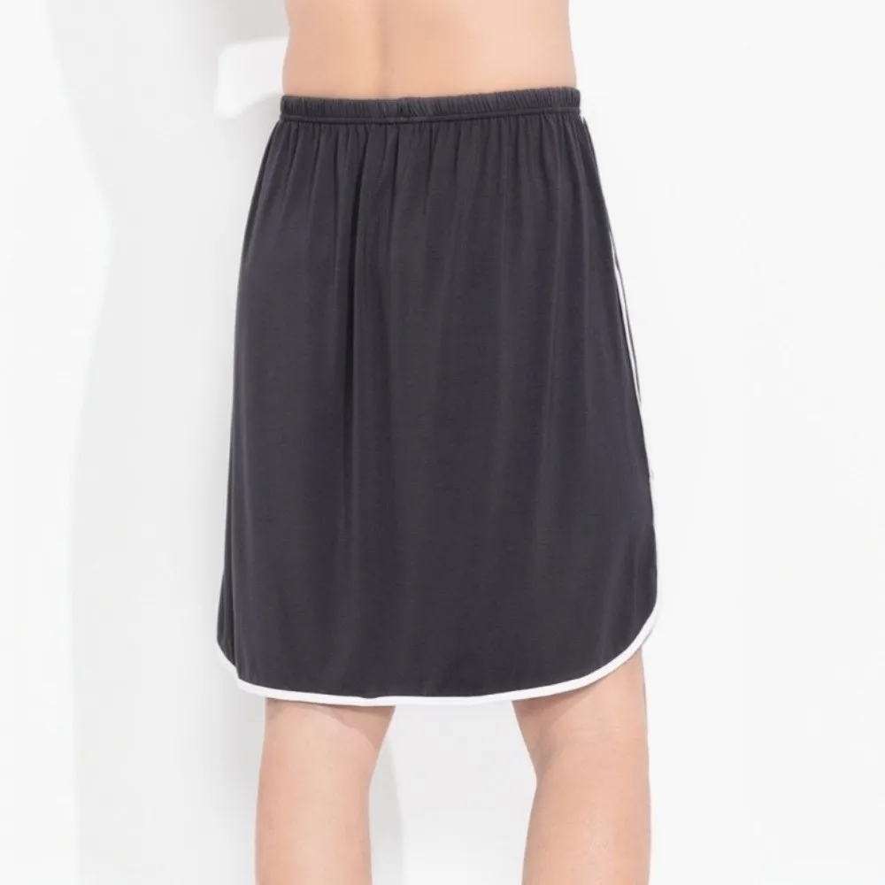 Loose Crotch Less Men's Sleeping Skirt No Underwear Sleep Artifact Bottomless Underpants Cool Side Split Male Bathrobe Sleepwear