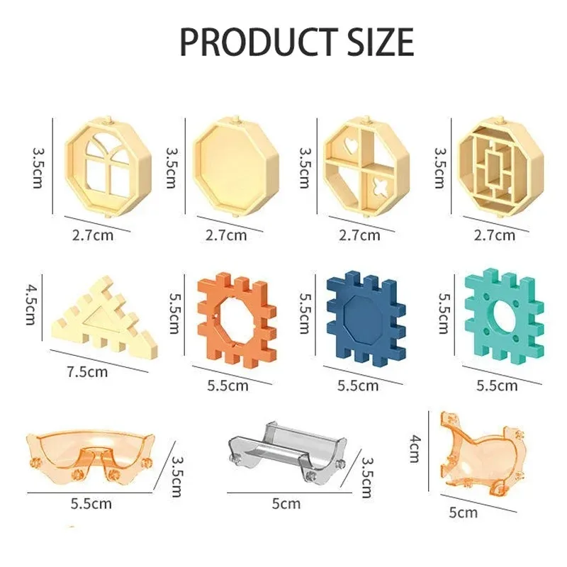 335pcs Gears Building Blocks Large Puzzle Assembly Gears Set Reusable Interlocking pinning Gears Building Educational Toys