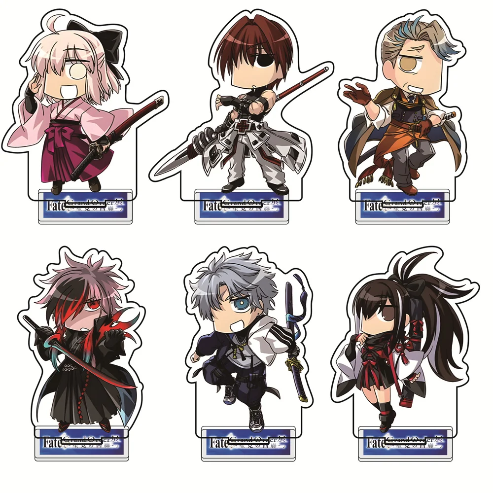 Anime Fate FGO 10cm Acrylic Stand Tabletop Decorations Accessories Decor Gifts Exquisite Products Keychain Friends Gifts