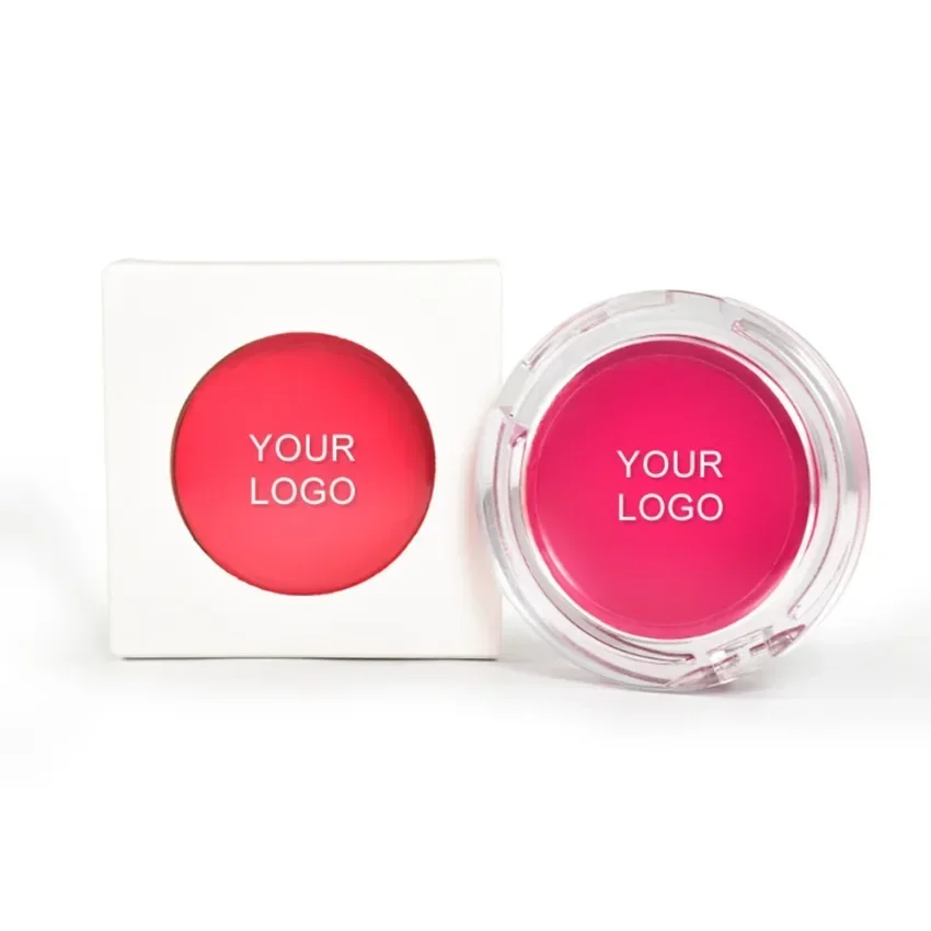 Monochromatyczny Kremowy Róż do Policzków Private Label Pigment Wodoodporny Lekki Naturalny Rozświetlający Kremowy Róż Makijaż Własne Logo Hurt