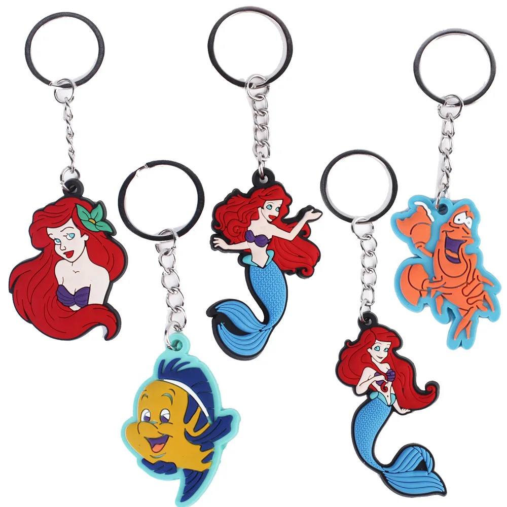 Ariel Anime Themed Keychains, Cartoon Characters, Periphery Toys, Models, Backpack Keychains, Christmas Gifts, Birthday Gifts