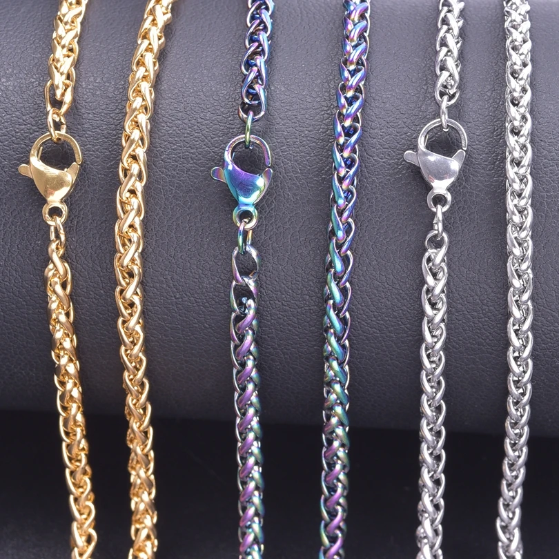 Keel Chains For Jewelry Making Supplies DIY Stainless Steel Chain Collier Acier Inoxydable Necklace Bracelet Handmade Long Chain