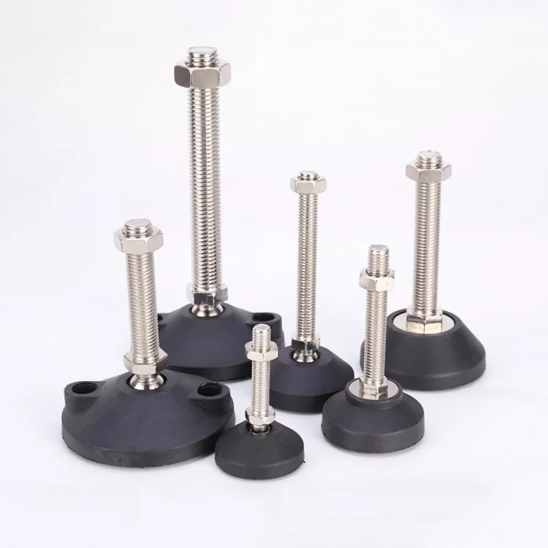 

4pcs M8 M10 M12 M16 Thread Type Swivel Base Adjustable Table Leg Levelling Feet Articulating Leveling Legs Furniture Support Leg